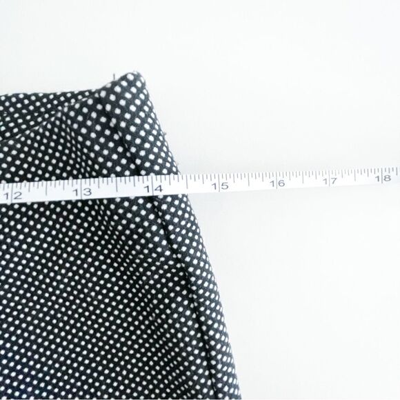 Adrianna Papell Pants Polka Dot Black White Women's 6 Pull On Trousers Stretchy - Picture 8 of 11